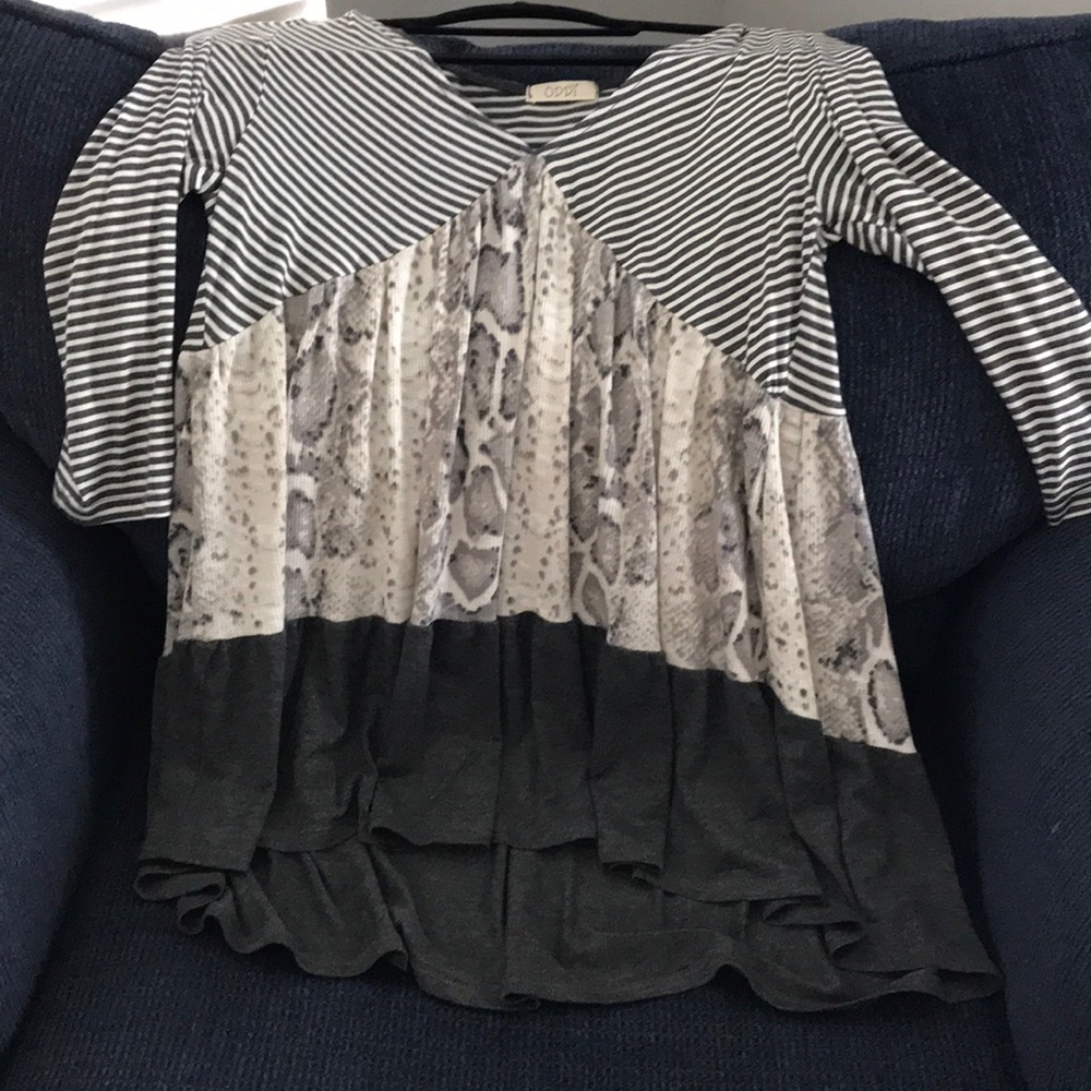 Oddi Boutique Style 3/4 Sleeve Tunic Top